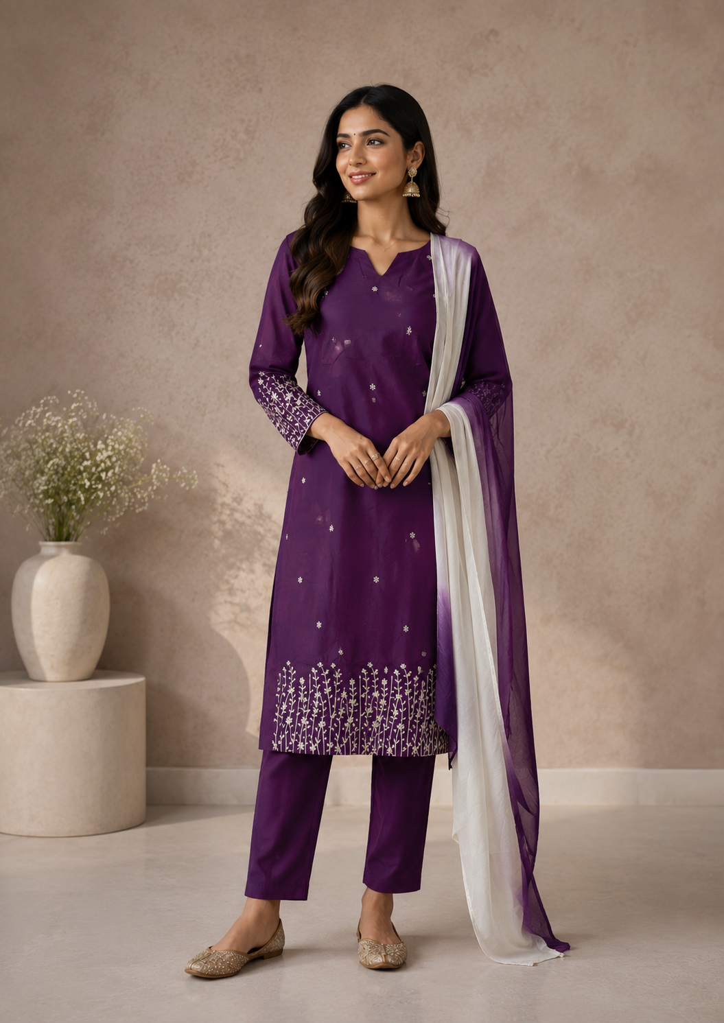 Purple Gradient Salwar
