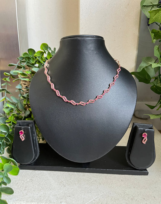 Necklace earrings set
