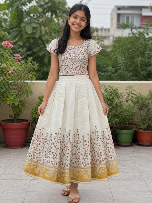 Lehenga settu Pavadai 9-10 years