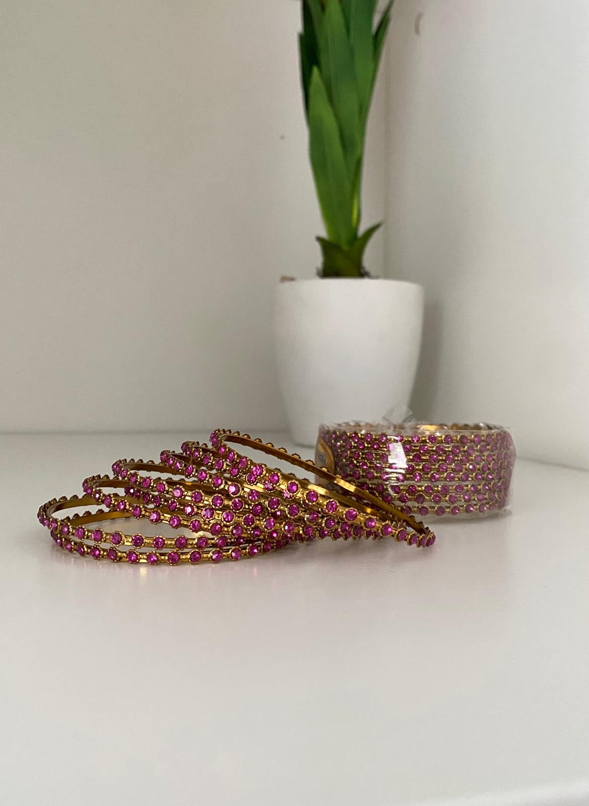 Bangles Rhinestone set of 8