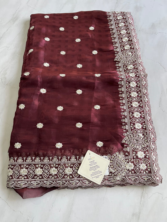 Saree designer fancy Sari