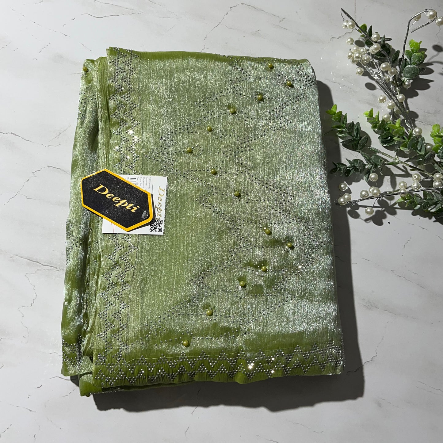 Usha Green Saree