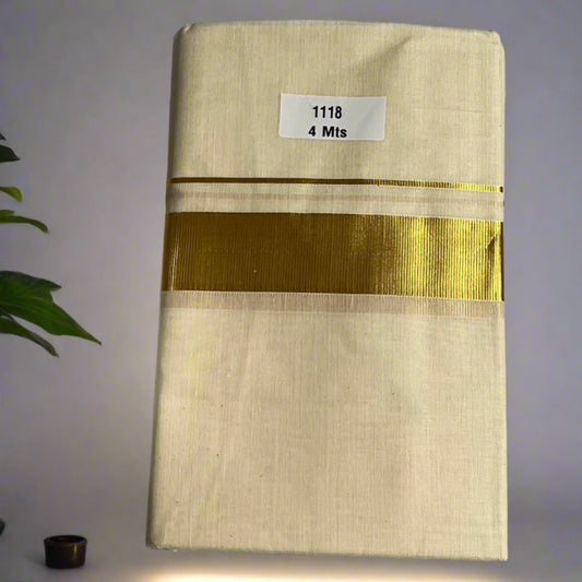 Mundu double dhoti kasavu mundu