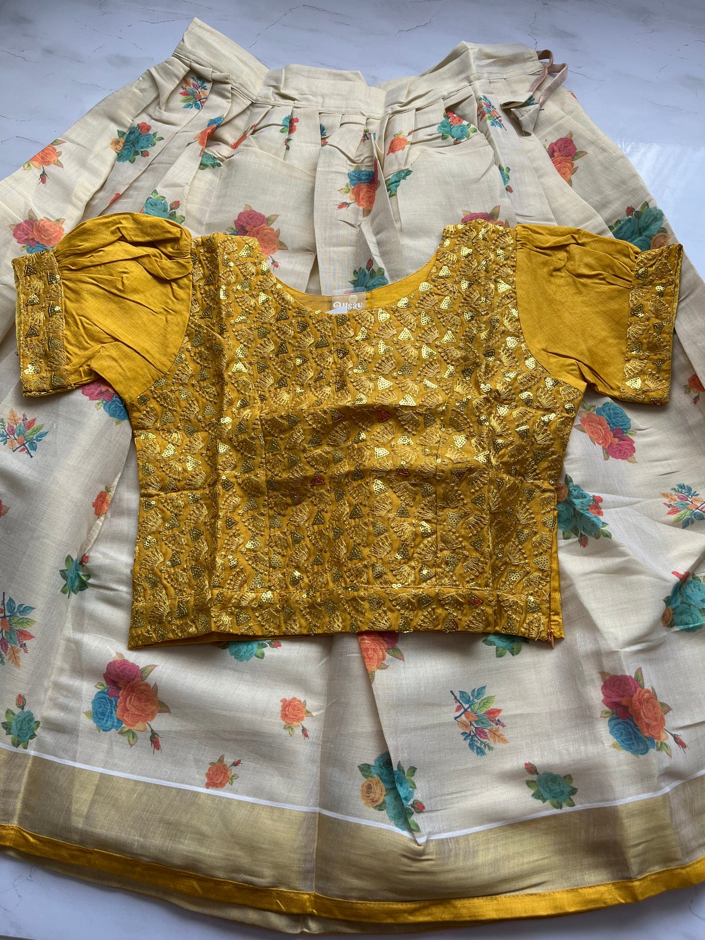 Pattu pavadai 11-12 years