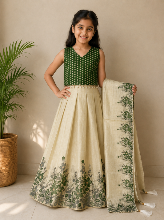 Dhavani settu pavada 3-9 years