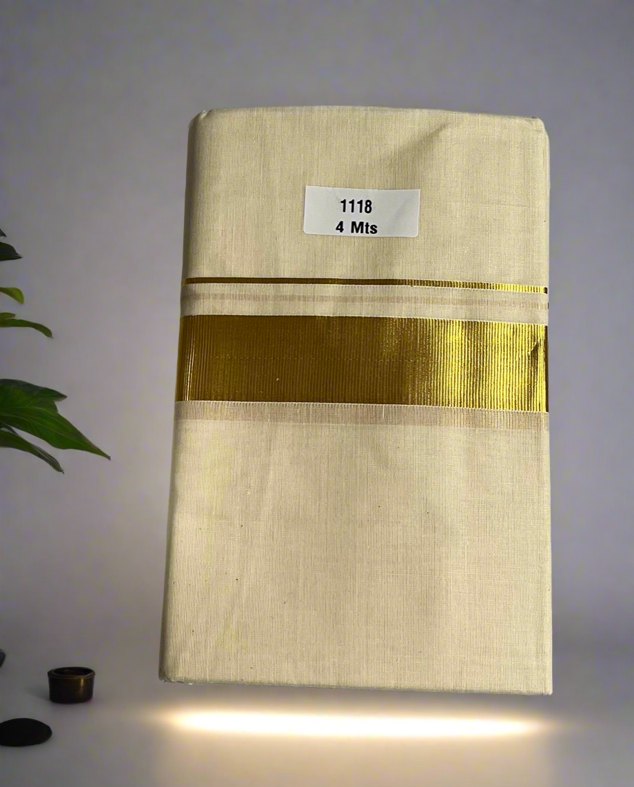 Mundu double dhoti kasavu mundu