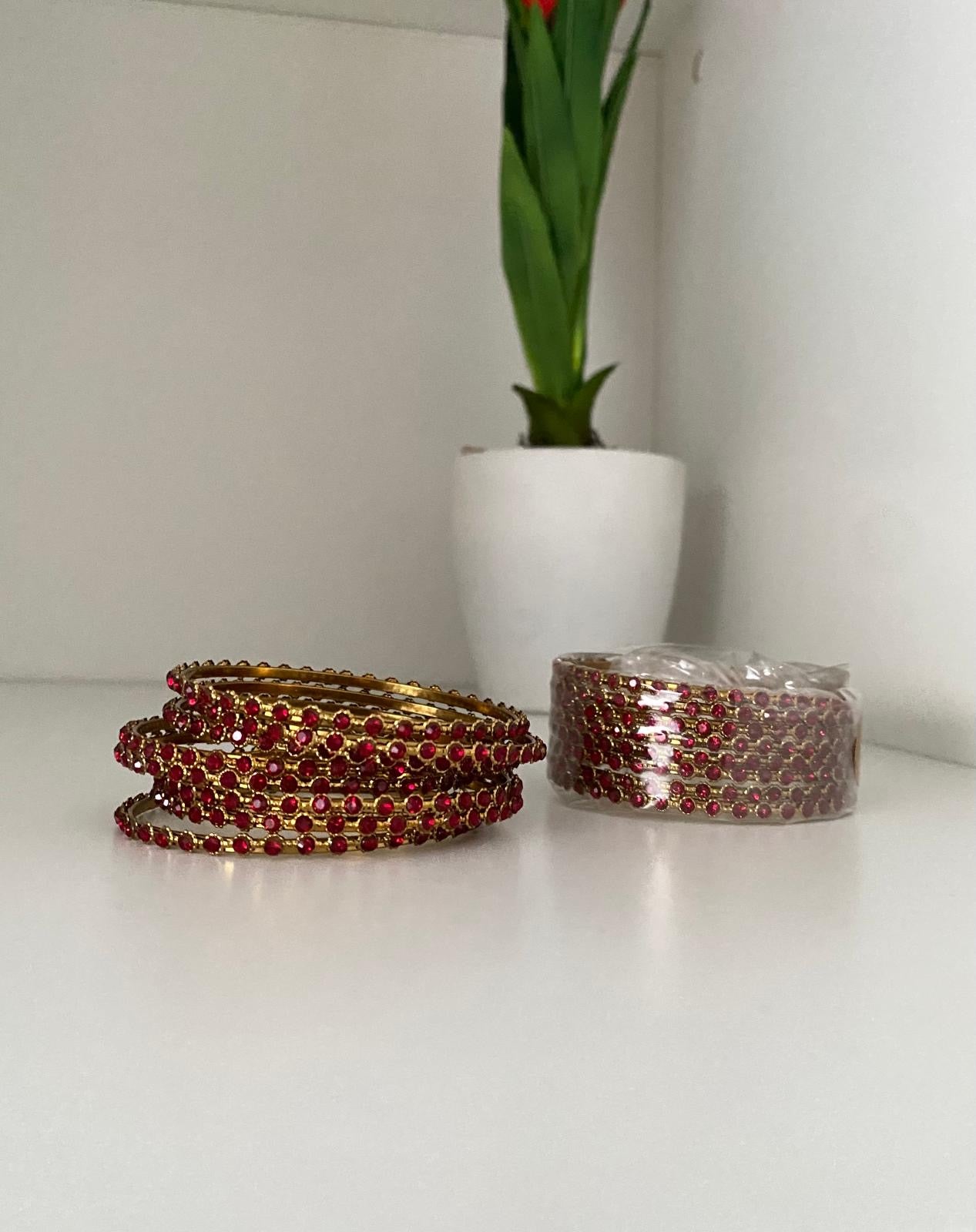 Bangles Rhinestone set of 8