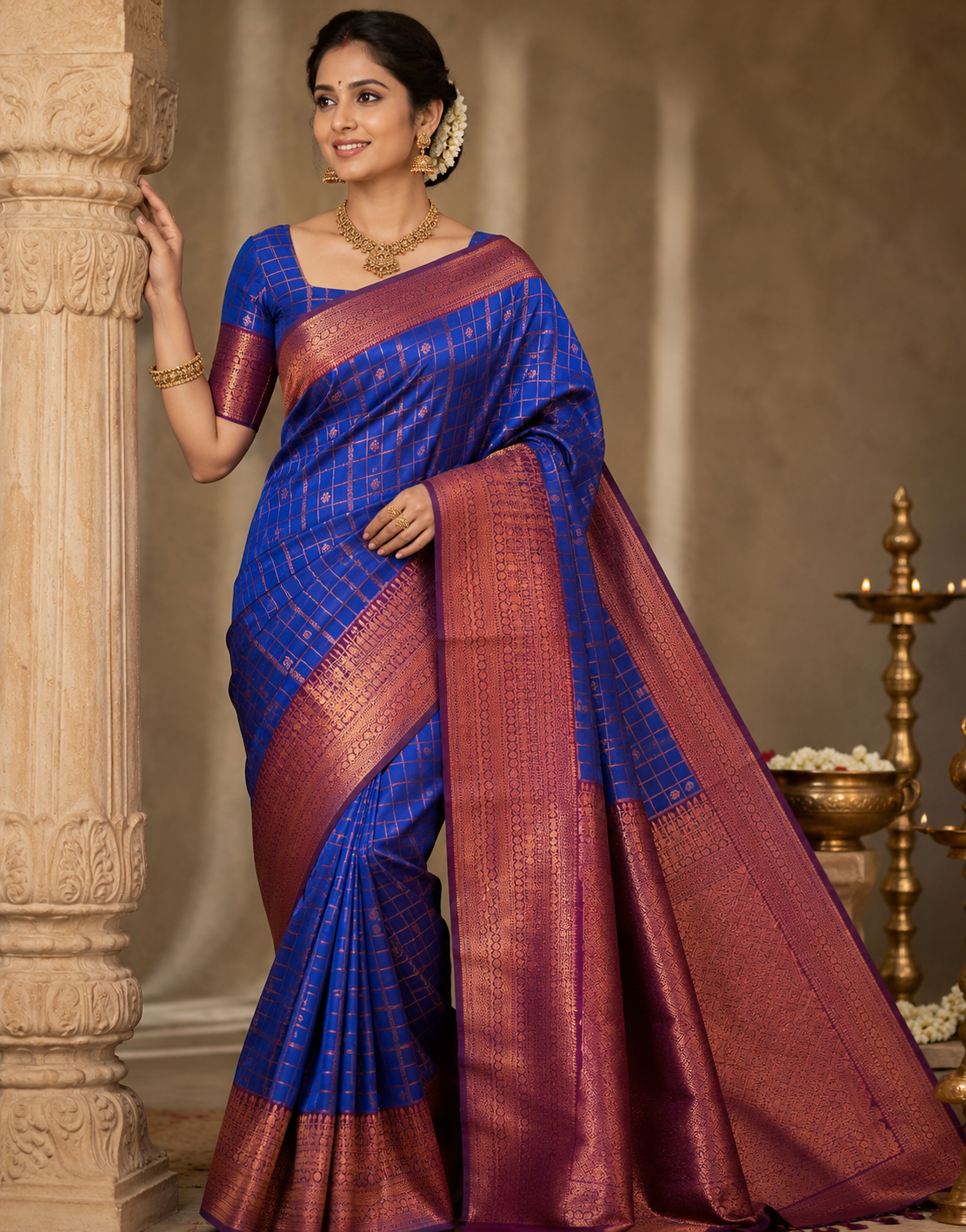 Neela Silk Saree