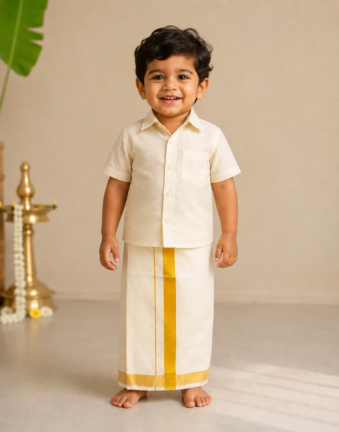 Kuttimundu Dhoti for kids 0-15 years