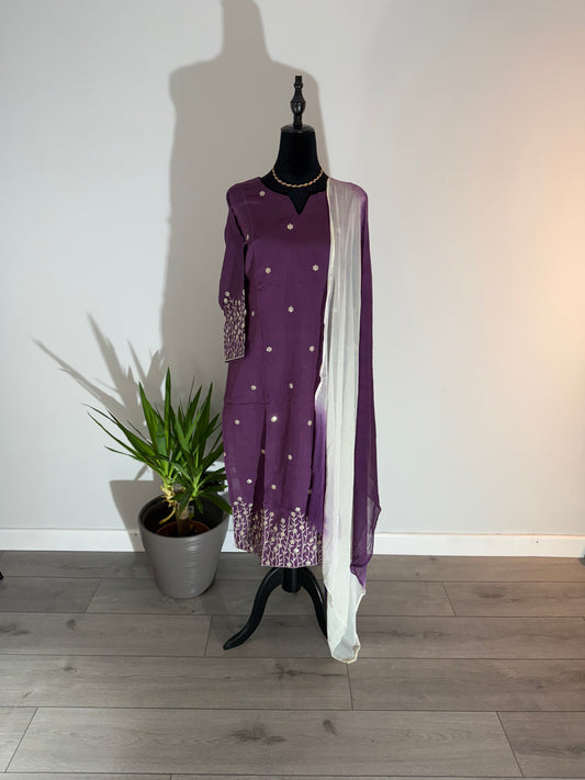Purple Gradient Salwar