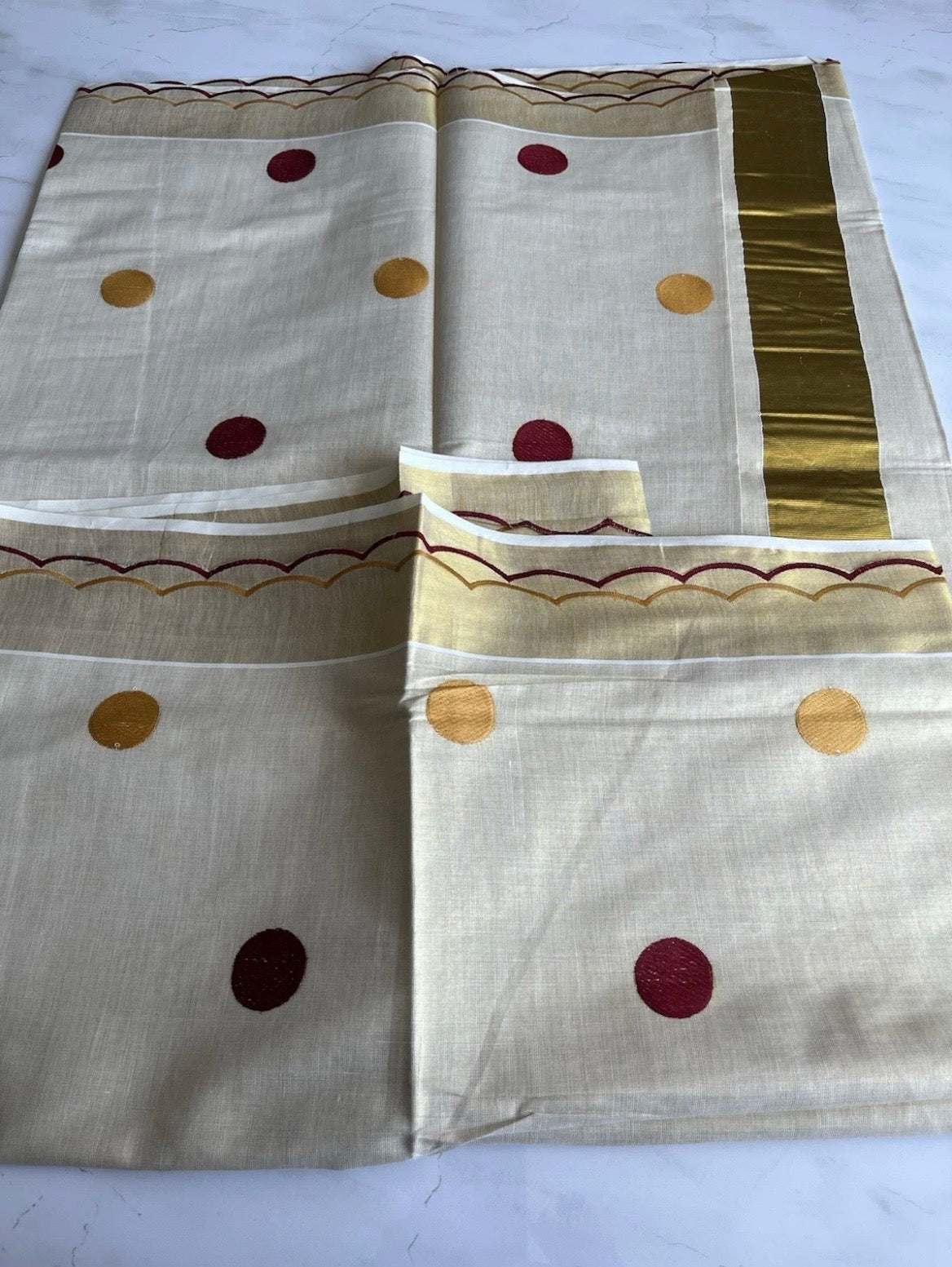 Saree with thread work