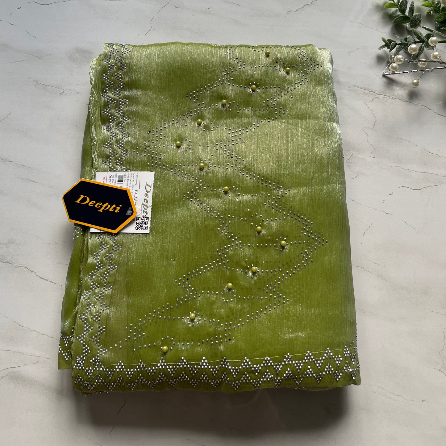 Usha Green Saree