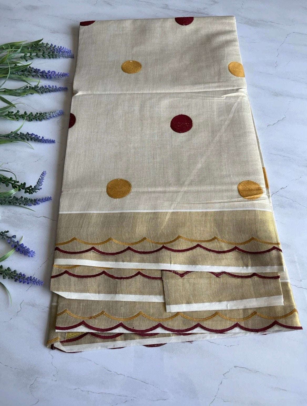 Saree with thread work