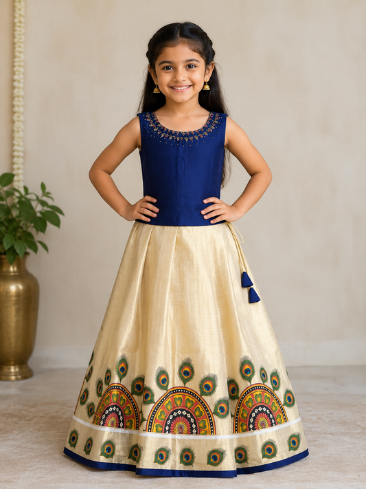 Pattu pavadai 8-9 years