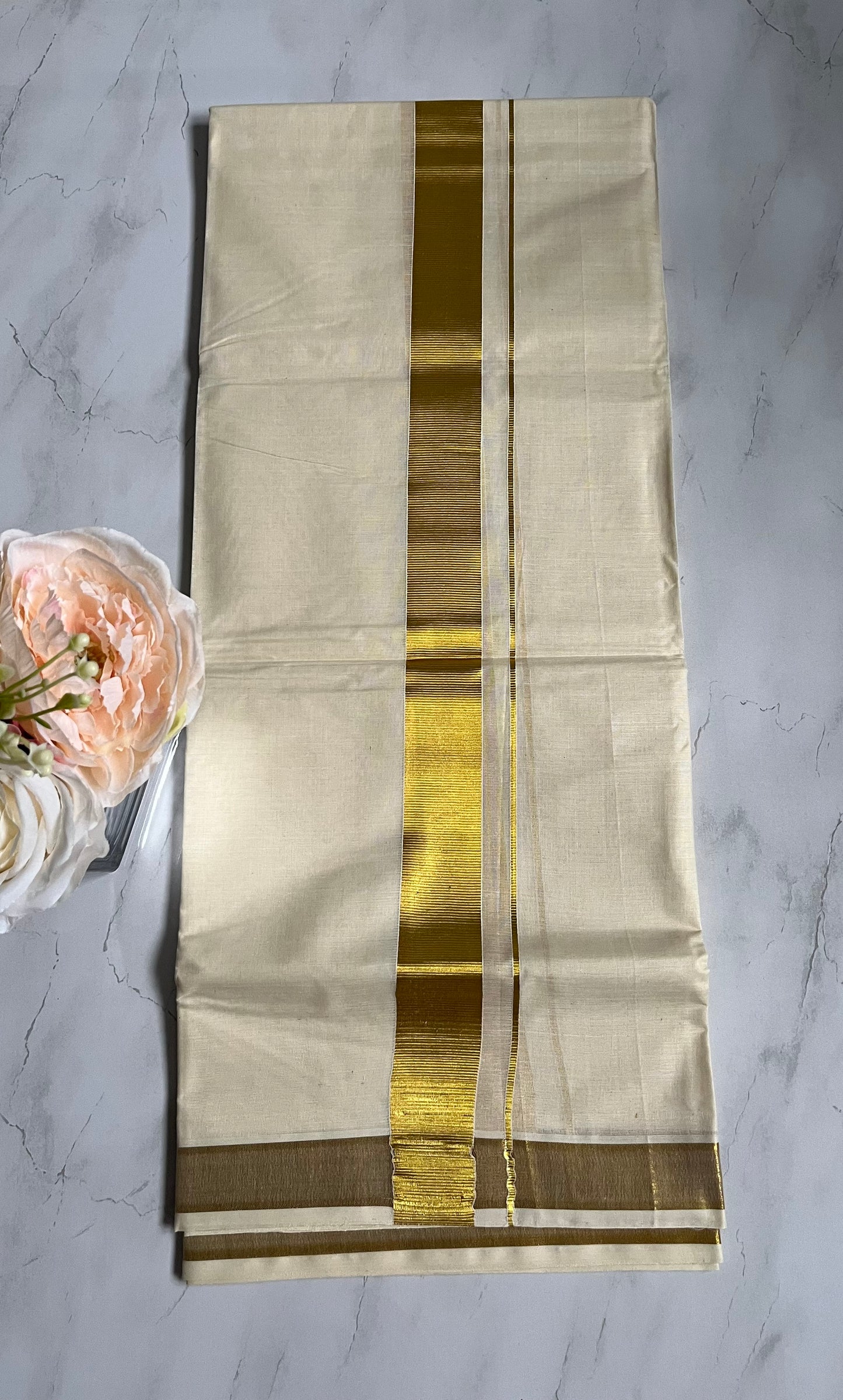 Mundu double dhoti kasavu mundu