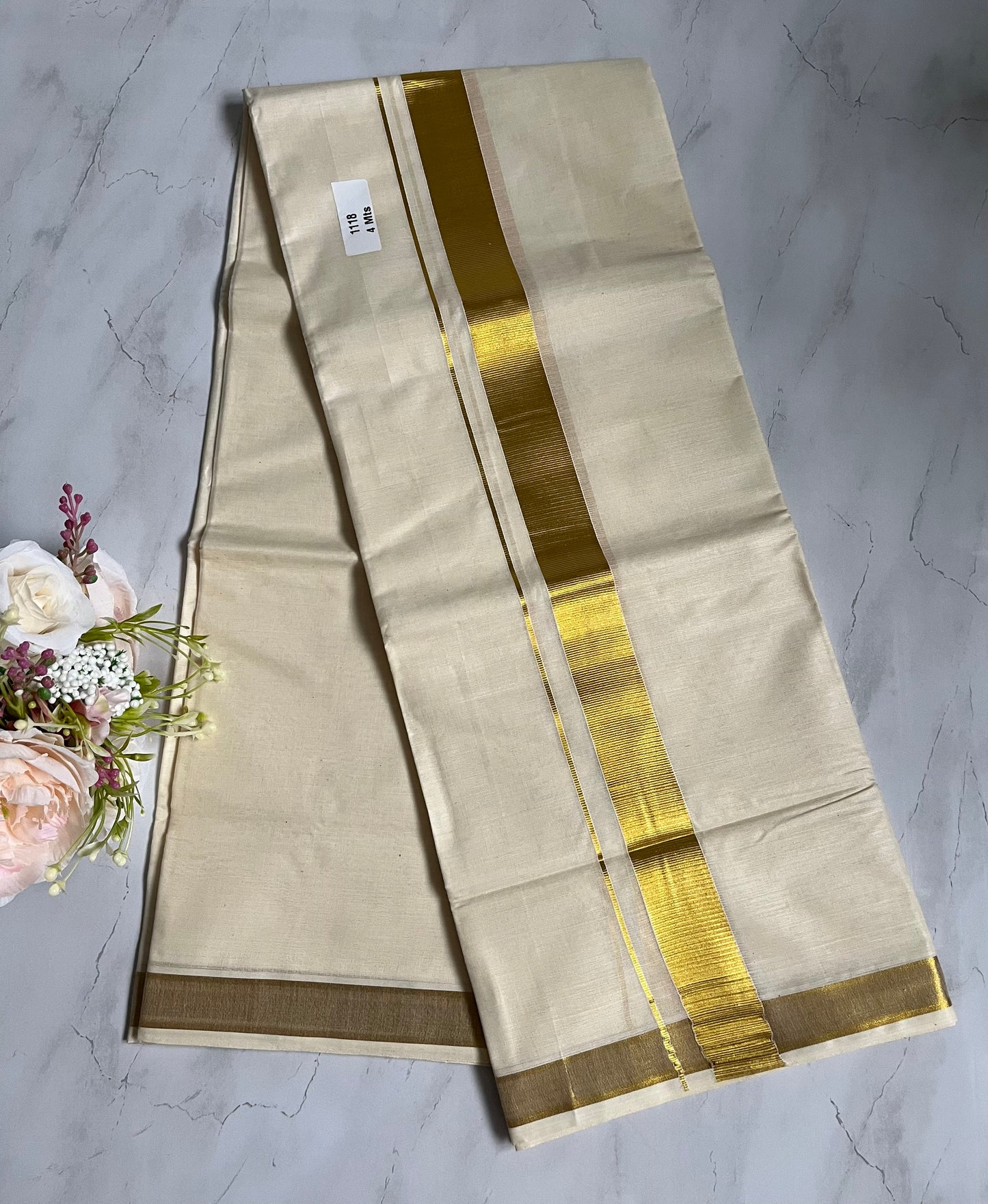 Mundu double dhoti kasavu mundu