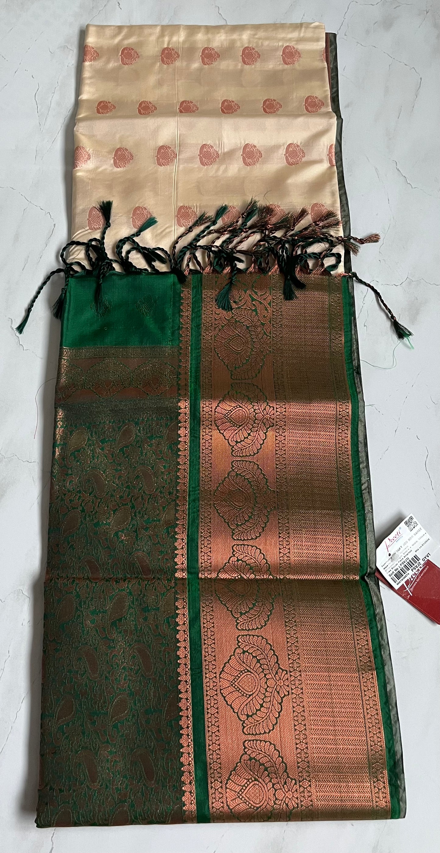 Guava Silk Saree
